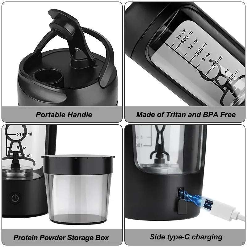 ShakePro: Portable Electric Blender Bottle
